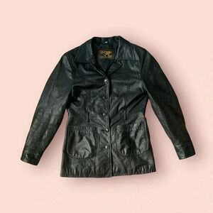 Vintage suzies leather jacket size medium